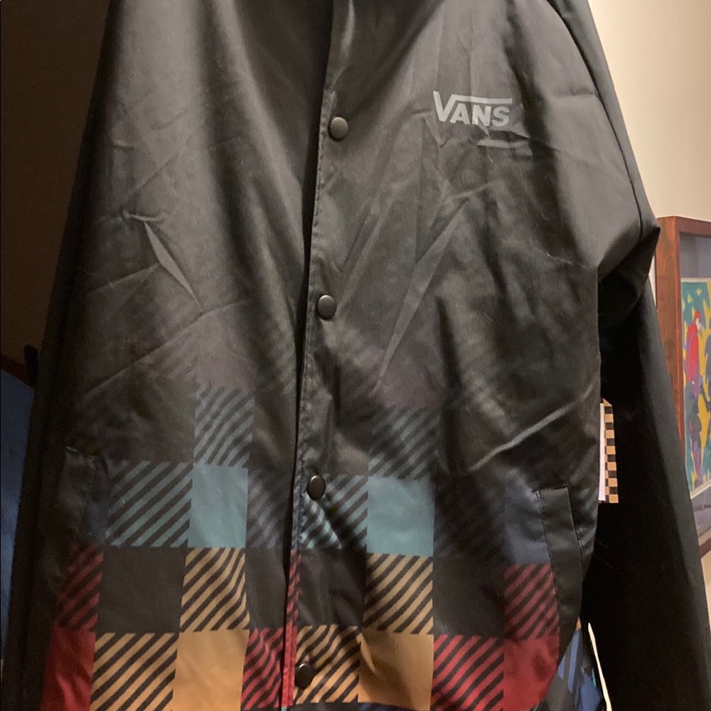 Vans Torrey coaches jacket Black plaid